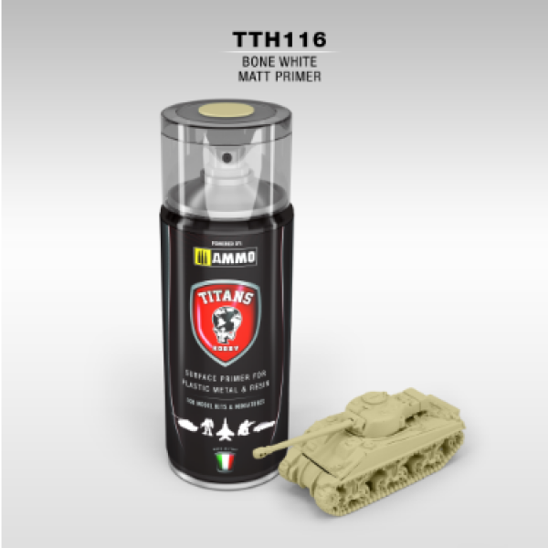 AMMO: Spray Primer - Bone White Matte (400ml)