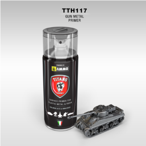 AMMO: Spray Primer - Gun Metal (400ml)
