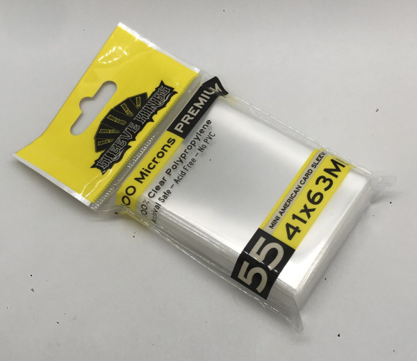 Sleeve Kings: Mini American Card Sleeves (41x63mm) - 55 Pack, 100 Microns