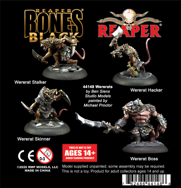 Reaper Bones: Wererats Set (4)