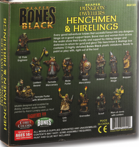 Reaper Bones: Henchmen and Hirelings Boxed Set