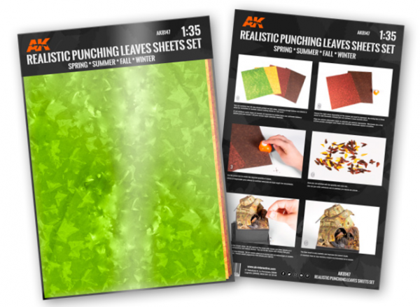 AK-Interactive: Punching Leaves Sheet Set (4)