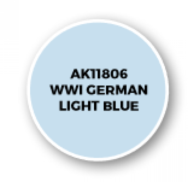 AK-Interactive: 3rd Gen Acrylics: AIR Series - WWI German Light Blue