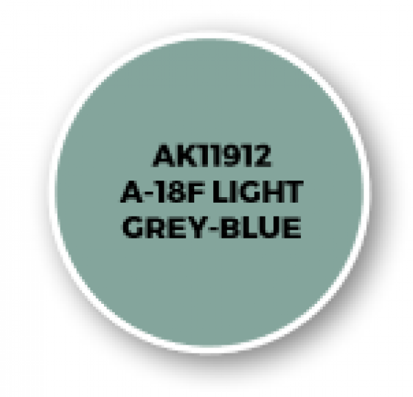 AK-Interactive: 3rd Gen Acrylics: AIR Series - A-18f Light Grey-Blue