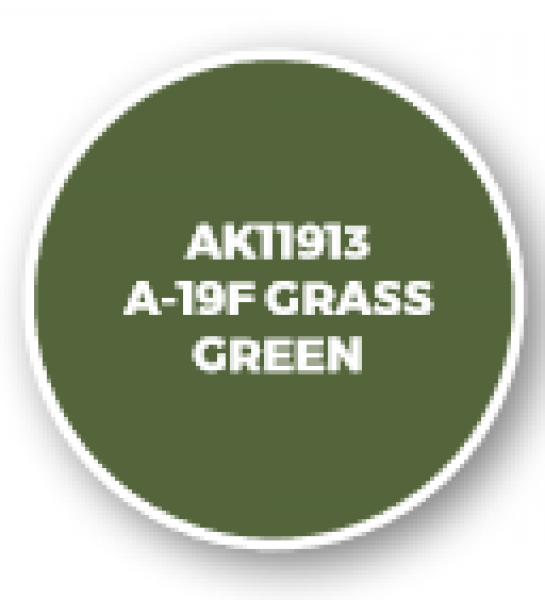 AK-Interactive: 3rd Gen Acrylics: AIR Series - A-19f Grass Green