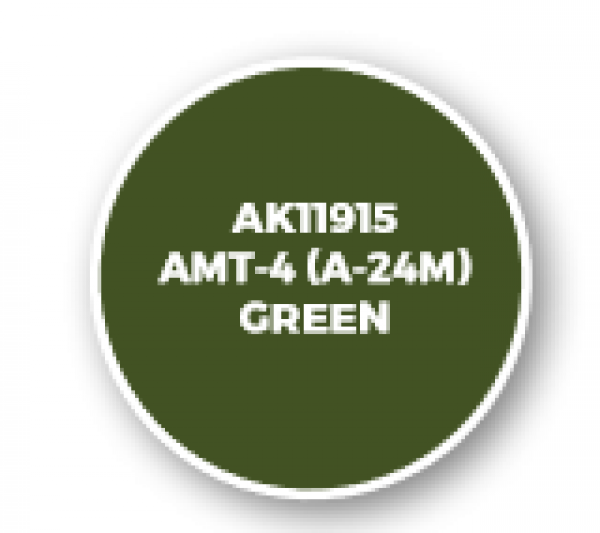 AK-Interactive: 3rd Gen Acrylics: AIR Series - AMT-4 (A-24m) Green