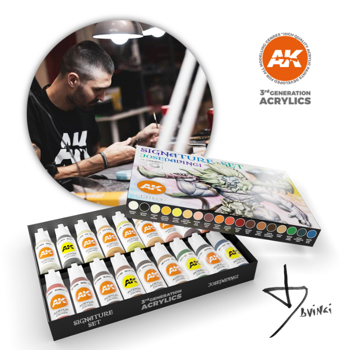 AK-Interactive: 3rd Gen Acrylics - Signature Set Jose DaVinci