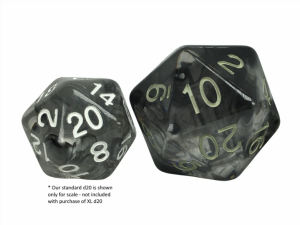 RPG Dice: XL size d20 - Diffusion Lich (1)