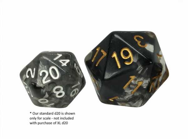 RPG Dice: XL size d20 - Diffusion Phylactery (1)