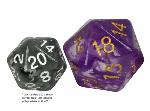 RPG Dice: XL size d20 - Diffusion Shangri-La (1)