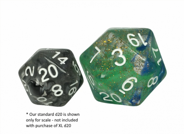 RPG Dice: XL size d20 - Diffusion Neptunes Treasure (1)