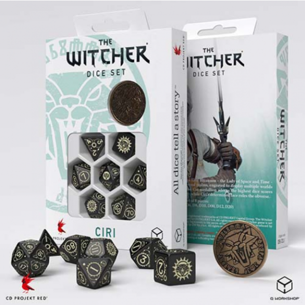 Q-Workshop Witcher Dice Set - Ciri, The Zireael