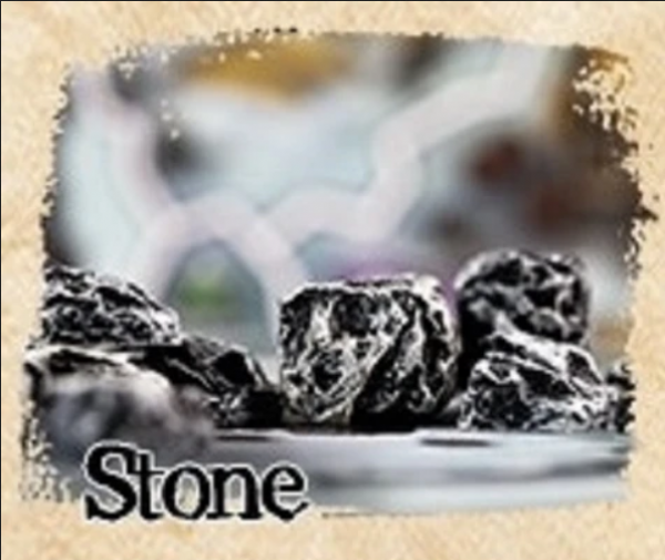 Painted Resin 10-pack Resource Tokens: Stone