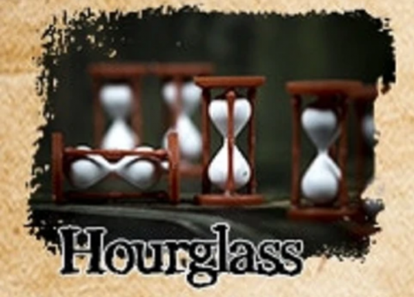 Painted Plastic 10-pack Resource Tokens: Hourglass