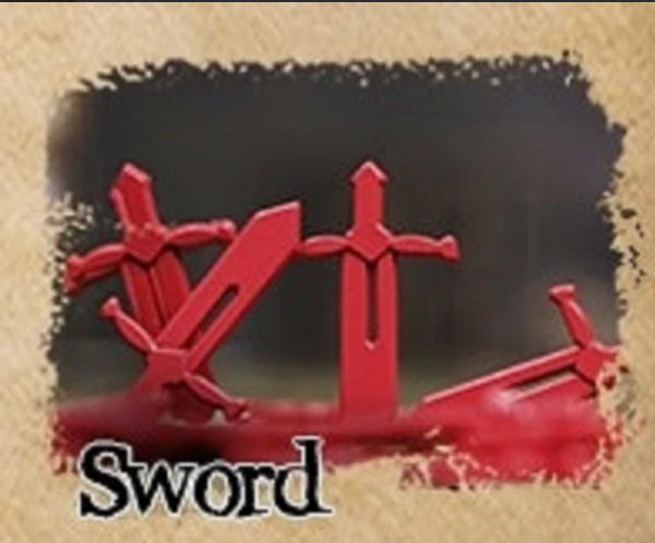 Metal Alloy 10-pack Resource Tokens: Sword