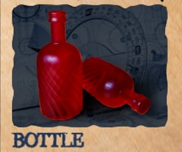 Painted Resin 10-pack Resource Tokens: Red Bottle