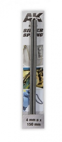 AK-Interactive: Steel Compression Springs - Silver (4mm)