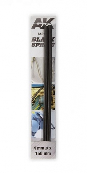 AK-Interactive: Steel Compression Springs - Black (4mm)
