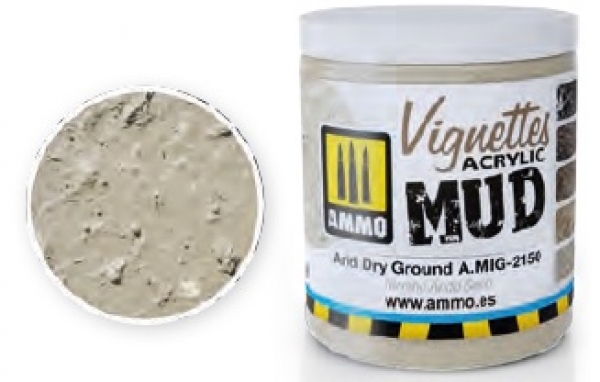 AMMO: Vignettes Acrylic Texture - Arid Dry Ground (100ml)