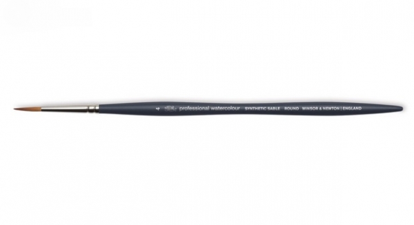 Winsor & Newton: Professional Water Color Synthetic Brush - Round #4