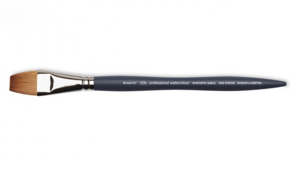 Winsor & Newton: Professional Water Color Synthetic Brush - One Stroke 3/4''