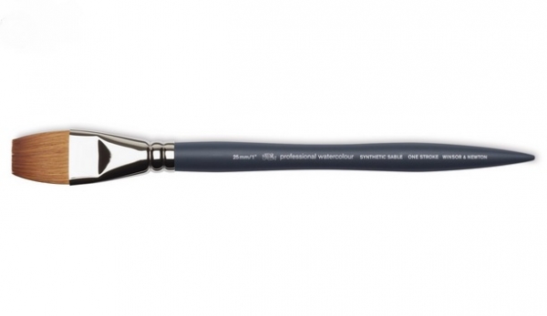 Winsor & Newton: Professional Water Color Synthetic Brush - One Stroke 1''