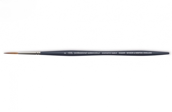 Winsor & Newton: Professional Water Color Synthetic Brush - Rigger #2