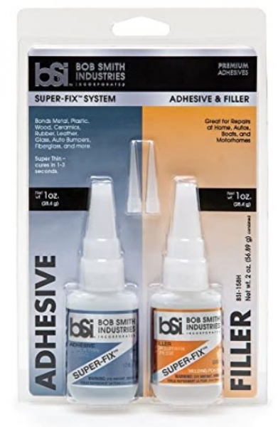 ArmsKeeper Glues: Clear Super-Fix System, Adhesive and Filler Combo Pack (2 oz. Combined)