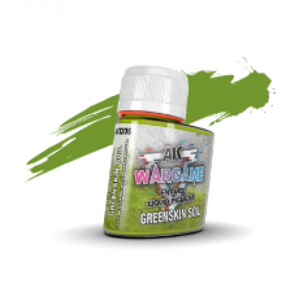AK-Interactive: Wargame Enamel Liquid Pigments - Greenskin Soil (35ml)