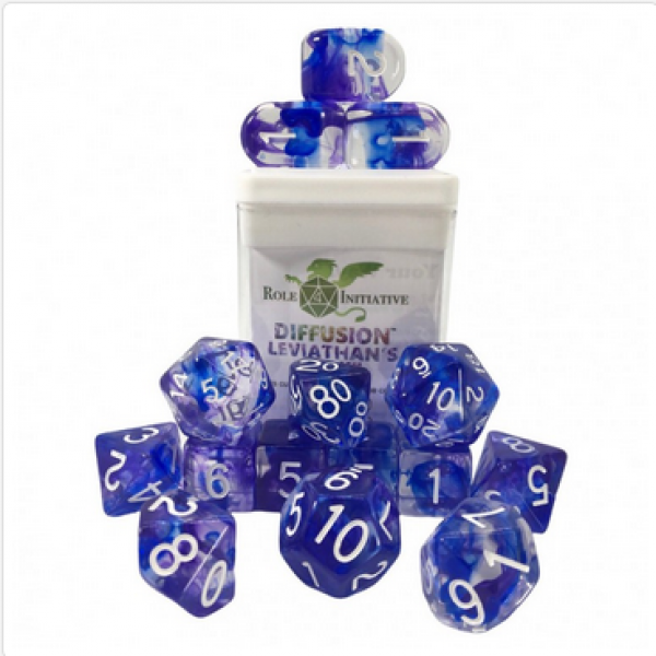 Polyhedral Dice Set: Diffusion Leviathans Wake w/ Archd4 & Balanced20 (15)