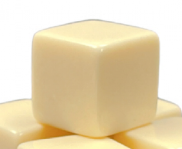Blank 15mm Square Corners Opaque Ivory d6 (1)
