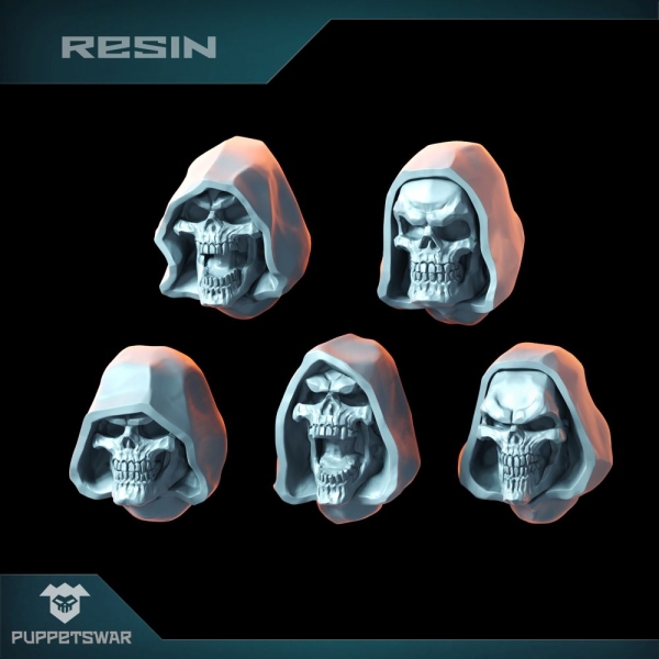 Puppetswar: (Accessory) Hooded Skulls (5)
