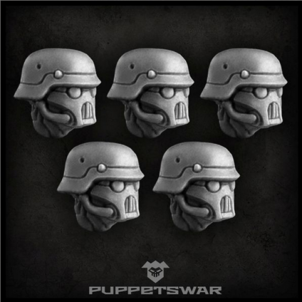 Puppetswar: (Accessory) Masked Sturmpioniere Heads (5)