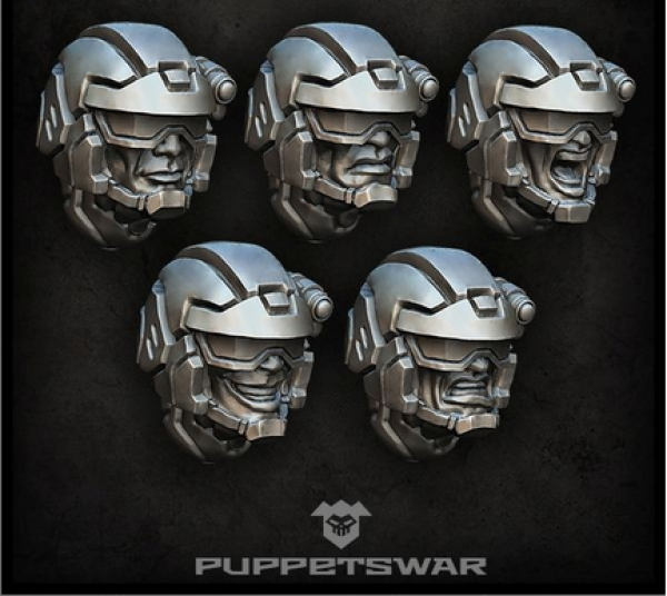 Puppetswar: (Accessory) Shade Troopers Heads (5)