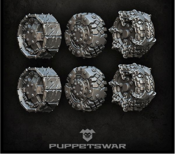 Puppetswar: (Accessory) Big Orc Wheels (6)