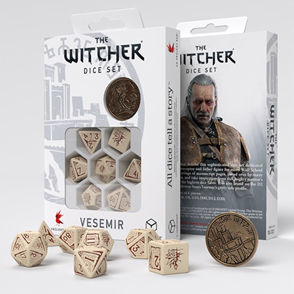 Q-Workshop Witcher Dice Set - Vesemir, The Old Wolf