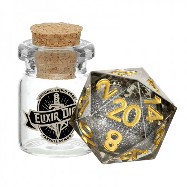 Liquid Core Elixir Dice: Vanishing Oil d20 (1)