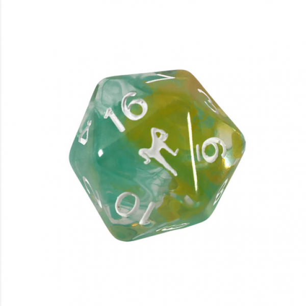 d20 Single: 29mm Diffusion - Monastic Discipline with Symbol (1)