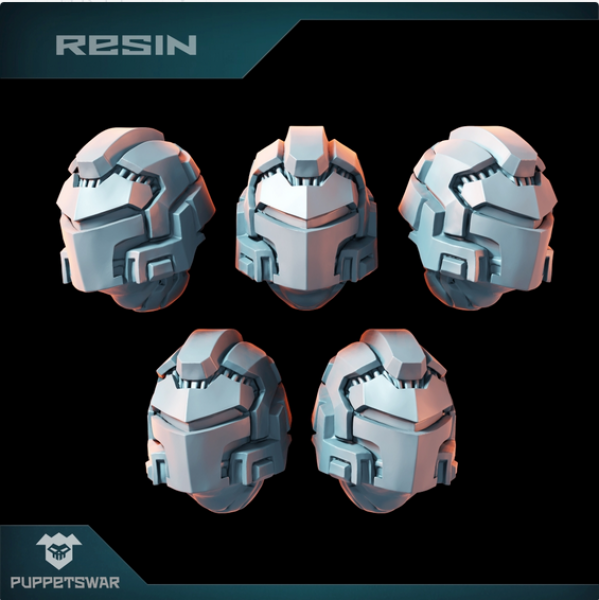 Puppetswar: (Accessory) Heavy Knight Helmets