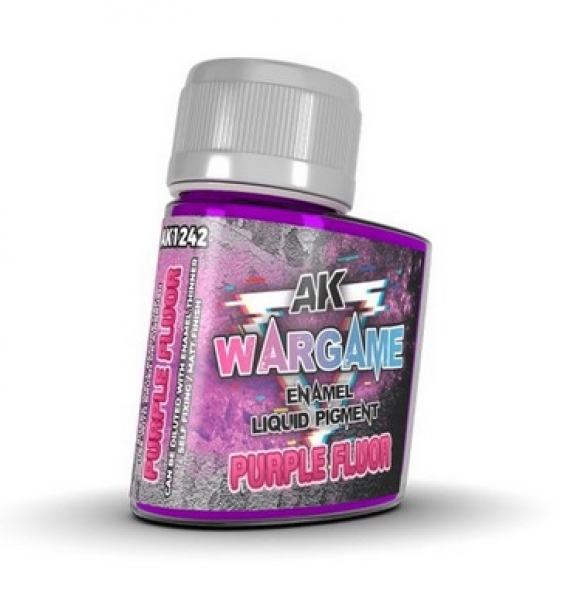 AK-Interactive: Wargame Fluorescent Liquid Pigment - Purple Fluor (35ml)