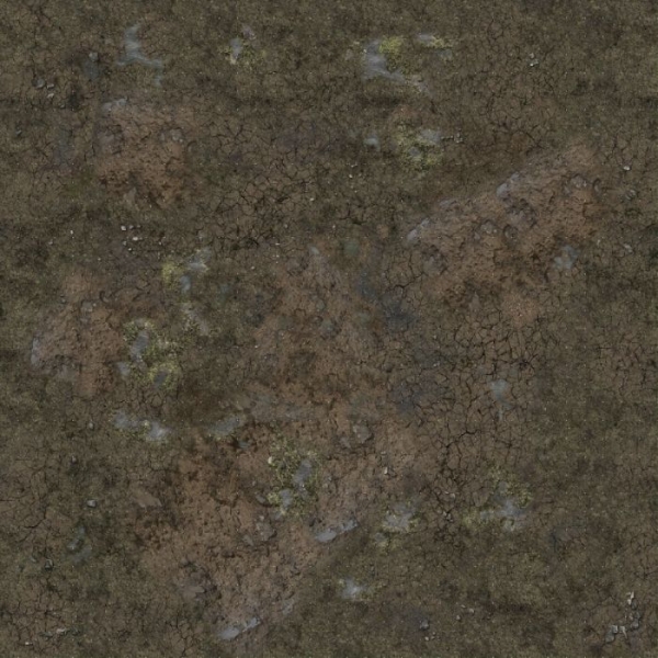 Battle Systems: Muddy Streets Gaming Mat - Grid (3' x 3')