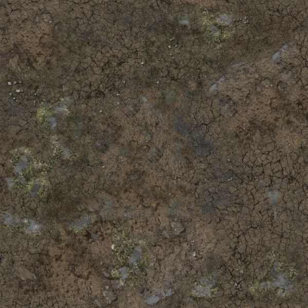 Battle Systems: Muddy Streets Gaming Mat - Grid (2'x2')