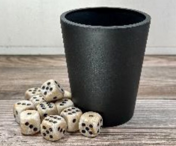 Chessex Dice Cup: Flexible Dice Cup Black