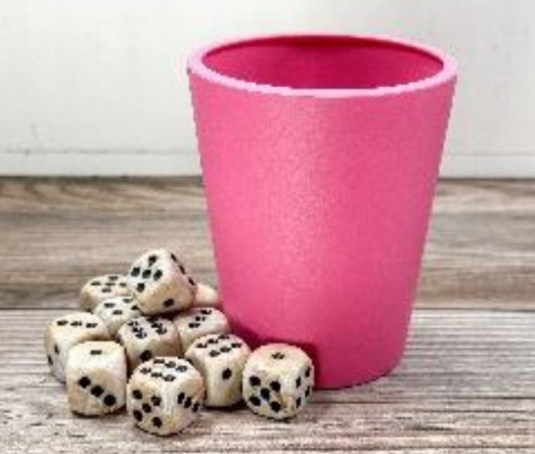 Chessex Dice Cup: Flexible Dice Cup Pink