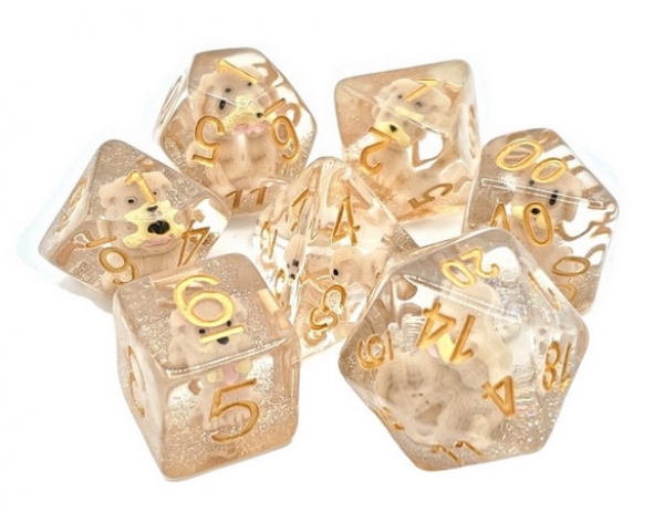 Old School RPG Dice Set: Animal Kingdom - Puppy Dog (7)
