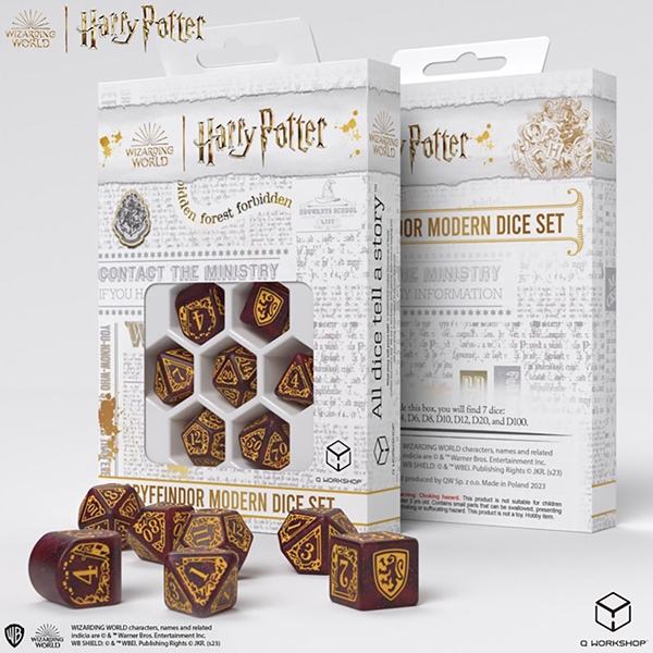 Q-Workshop: Harry Potter Modern Dice (7) - Gryffindor (Red)