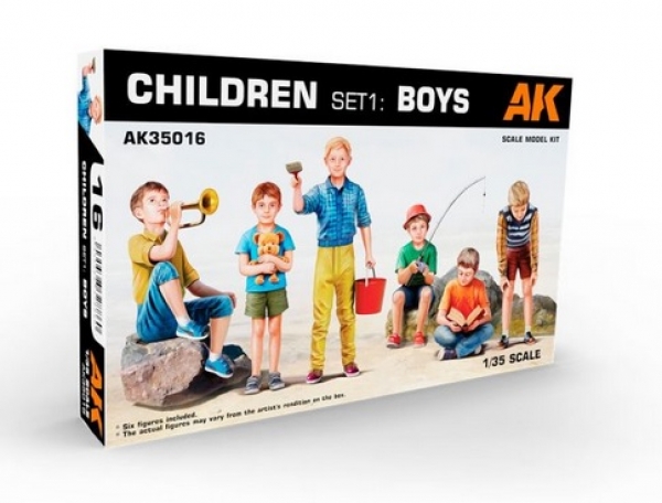 AK-Interactive: Children set #1 - Boys (1:35 scale)