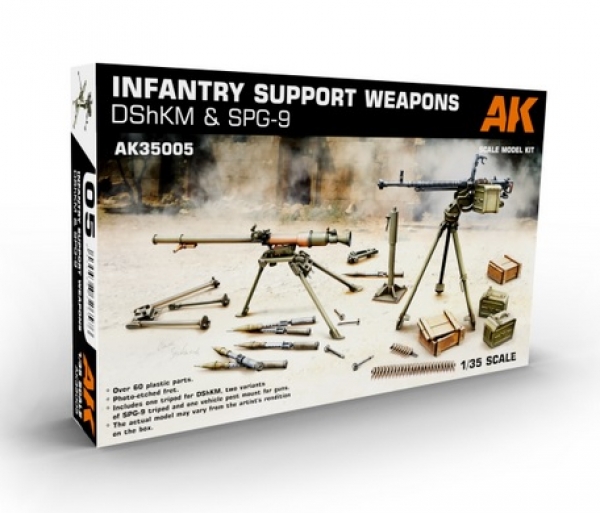 AK-Interactive: Infantry Support Weapons DShKM & SPG-9 (1:35 scale)