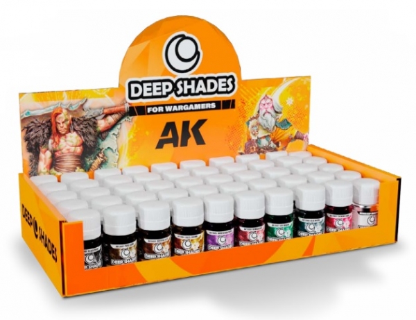 AK-Interactive: Deep Shades Display (10 ref. x 5 units)