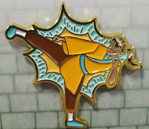 Role 4 Initiative Metal Enamel Pin: Monk